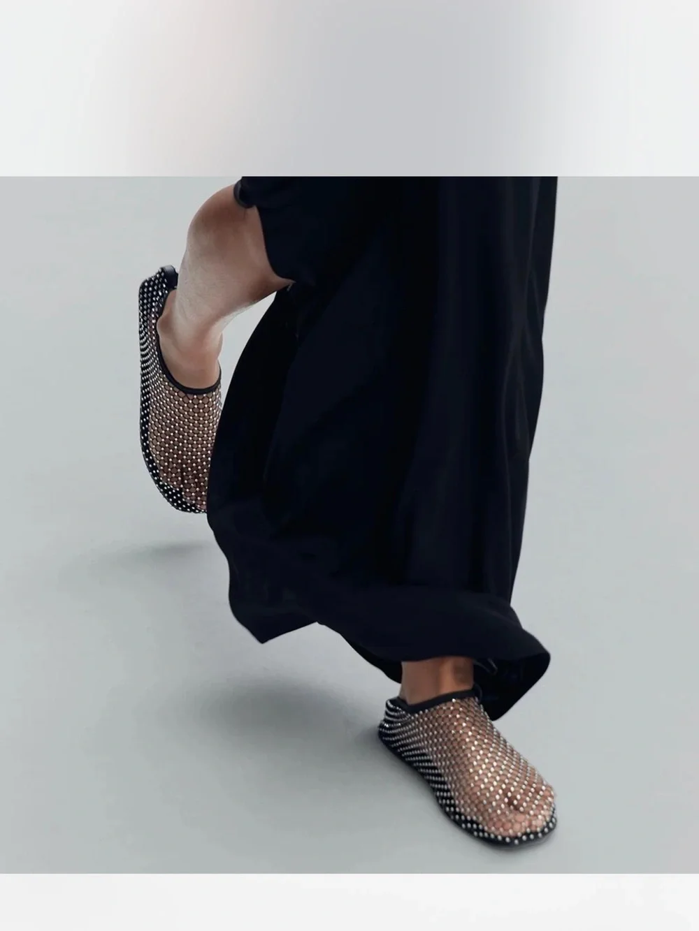 BNWT Christopher Esber Crystal Mesh Flats 38